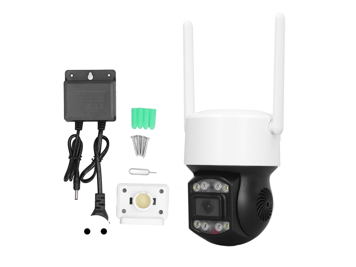 Cámara De Vigilancia Wifi Para Exteriores 1080p Con Seguimiento Automático, Visión Nocturna A Color Y Protección Ip66.