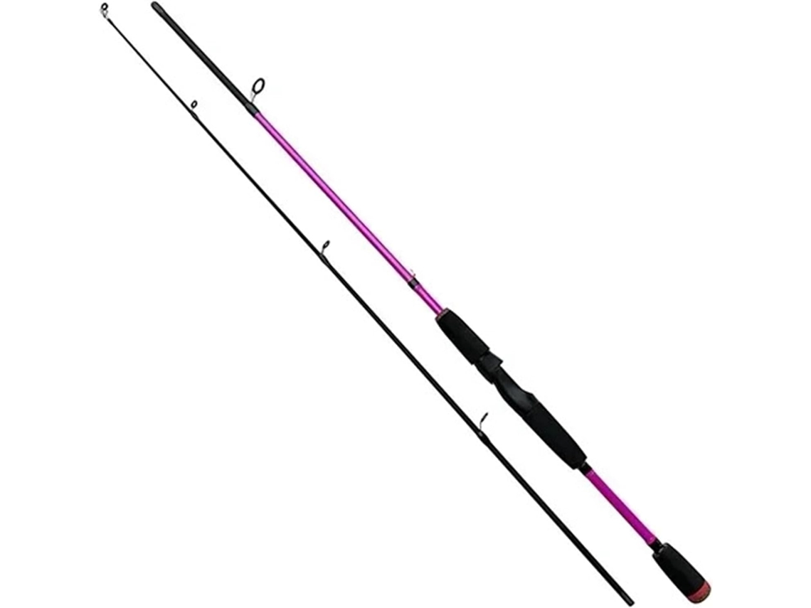 Caña De Pescar Ultraligera 2 Secciones, Fibra Carbono, Para Lubina, Trucha Y Pesca Con Señuelos, 8" 25g