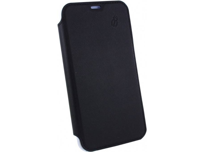 Funda iPhone X, XS BEETLE CASE Piel Negro