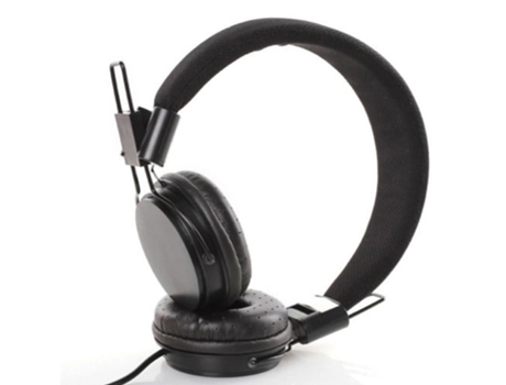 Auriculares Diadema con cable para niños con estilo para iPad Tablet Black