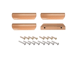 Tiradores De Madera 4 Unidades, Distancia 64mm / 2,52 Pulgadas, Compatibles Con Cajones, Roperos Y Armarios De Cocina.