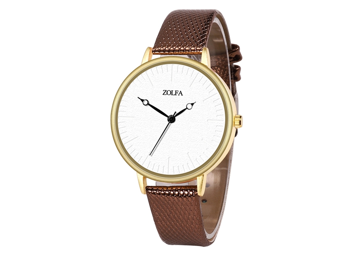Reloj De Pulsera Unisex Para Parejas, Estilo Clásico, Cuarzo, Color Café, Regalo.