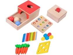 Juego de juguetes de madera para niños pequeños, juego de juguetes educativos CHABERLU