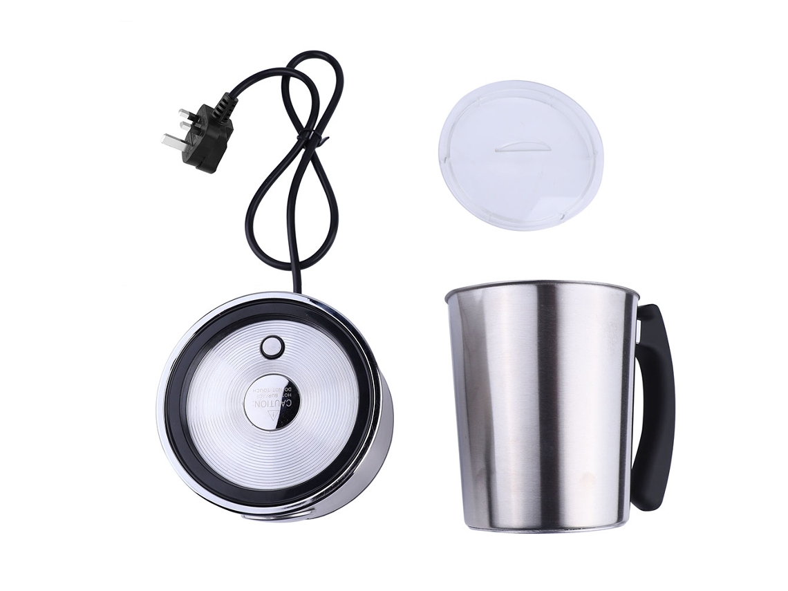 Espumador De Leche Eléctrico Antiadherente Con Calentador Para Leche Caliente/fría, Capuchino, Latte, 650 W