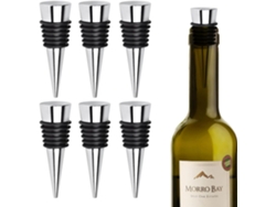 Tapones metálicos reutilizables para vino, color plata, para vino tinto/prosecco/champán/cerveza ZYBLSSBB