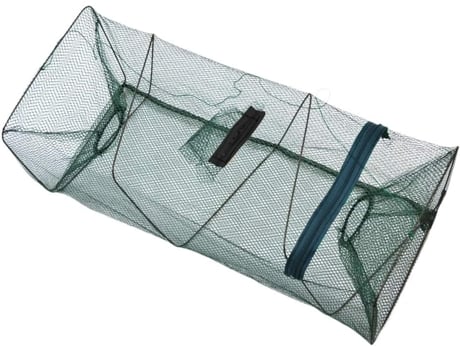 Red de pesca, red de pesca plegable portátil, red con cremallera, trampa plegable para cangrejos de río, camarones, carpas, cangrejos, cangrejos, c...