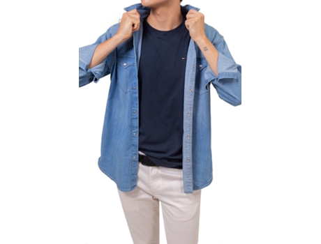 Camiseta de Hombre TOMMY JEANS Azul (3XL)