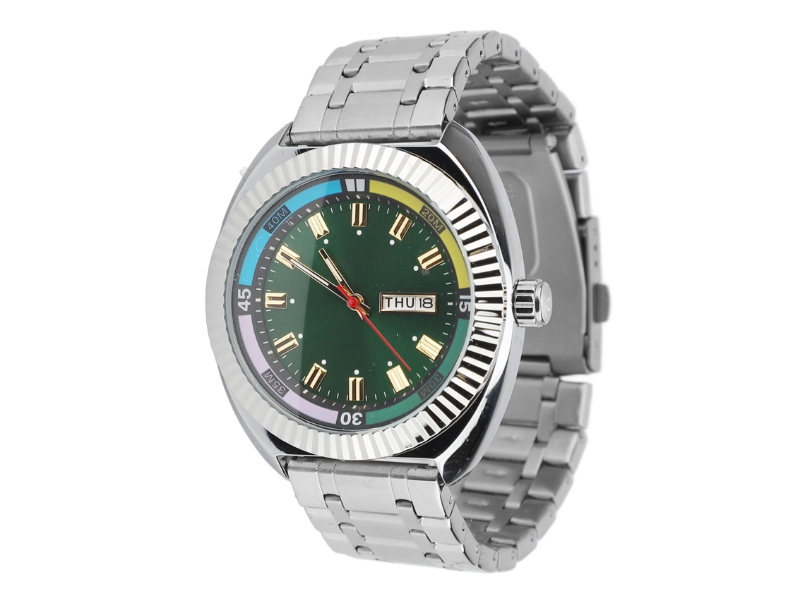Reloj Analógico De Cuarzo Para Hombre Y Mujer, Correa De Piel Sintética, Estilo Casual (azul Real)