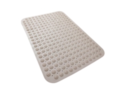 Alfombra De Baño Antideslizante Para El Hogar Con Ventosa Fuerte Para Ducha Y Masaje De Pies (caqui/46x77cm) Digitallab