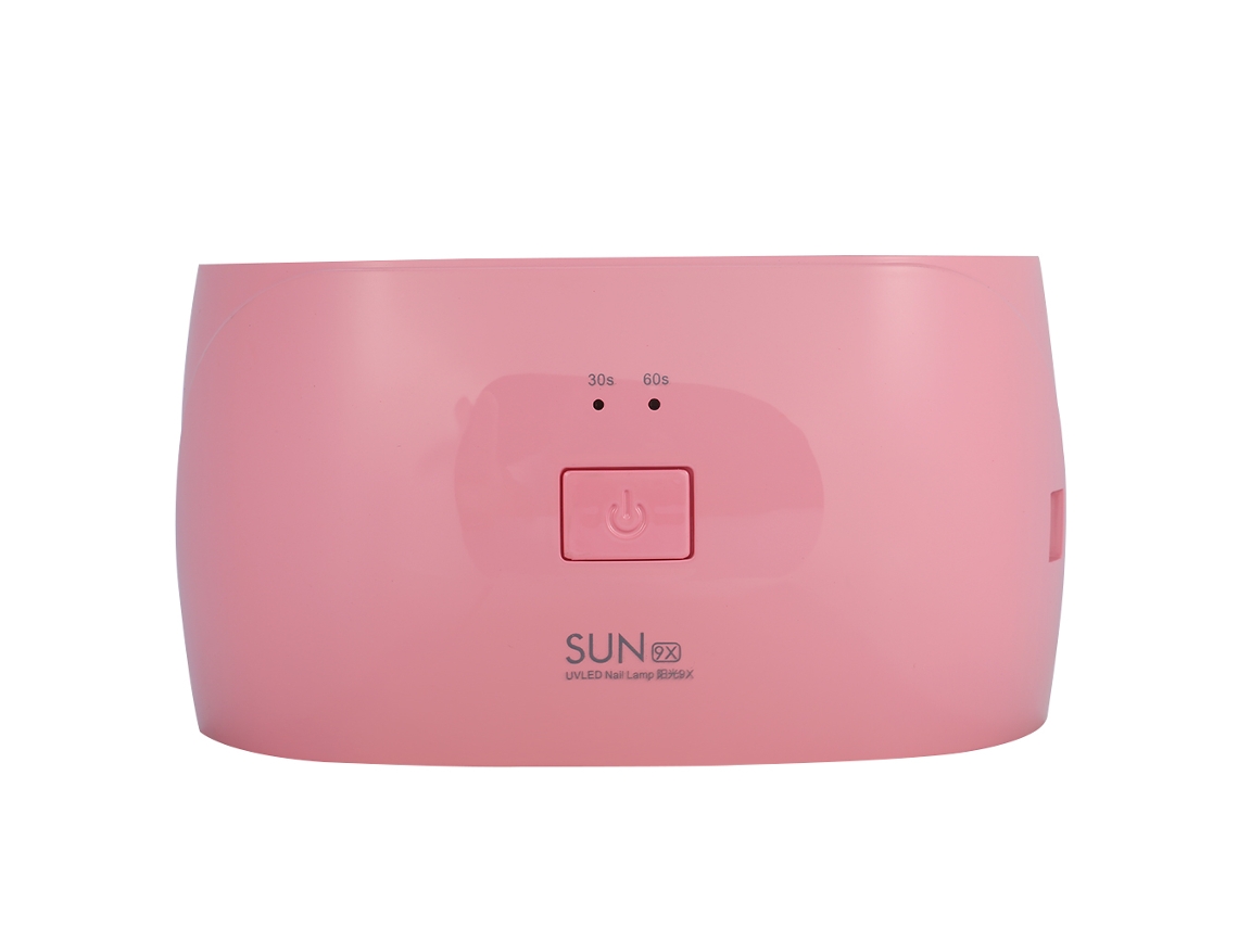 Lâmpada Uv Para Unhas 18w Led Com Secador De Efeito Duplo Timer 30s/60s Para Gels De Unhas Rosa
