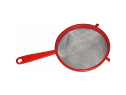 Colador media bola mango plastico 14 cm