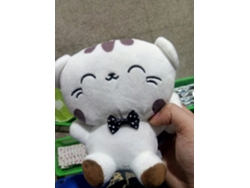 Ats-muñeco De Gato Lindo 20cm Cara Grande Peluche Suave Juguete De Peluche Animal Para Niños Almohada Sofá