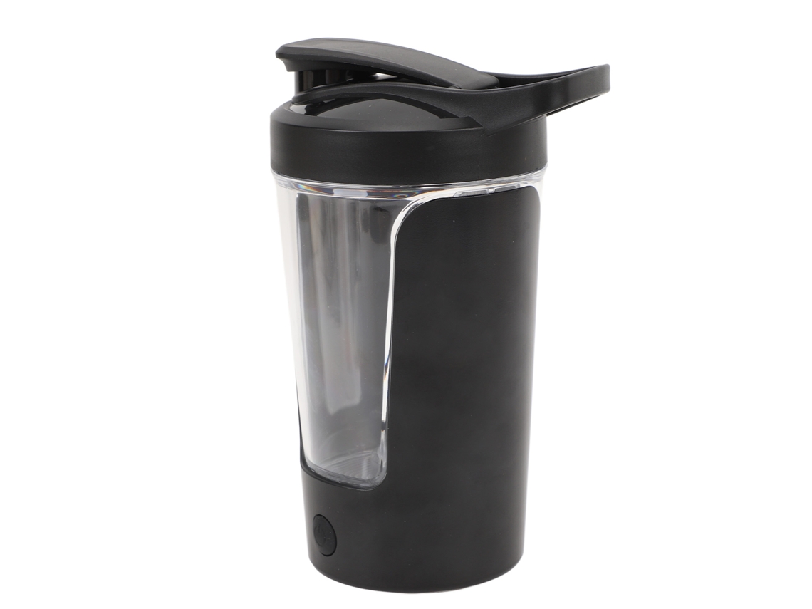 Vaso Mezclador Eléctrico Portátil Automático, Resistente Al Calor, Para Café, Leche, Soja, 450 Ml, Negro.
