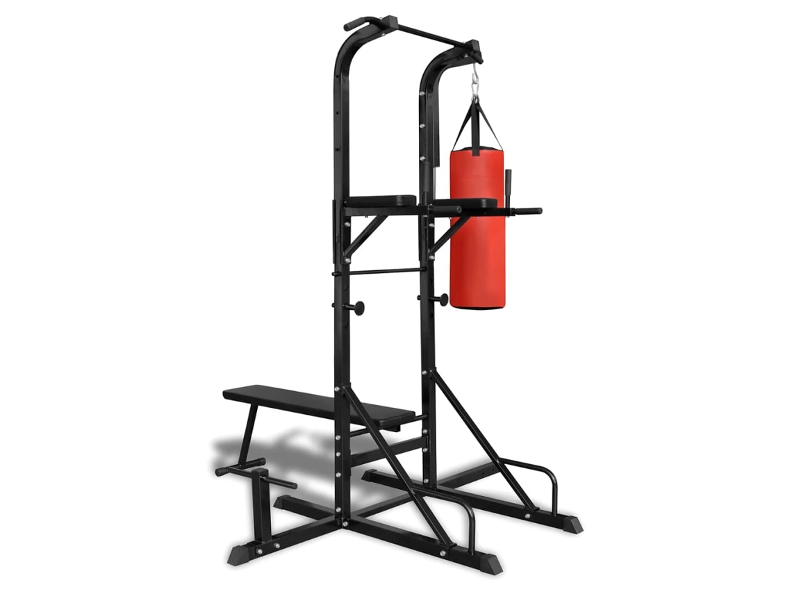 Banco De Musculacion VIDAXL Acero (182 x 125 x 218 cm)