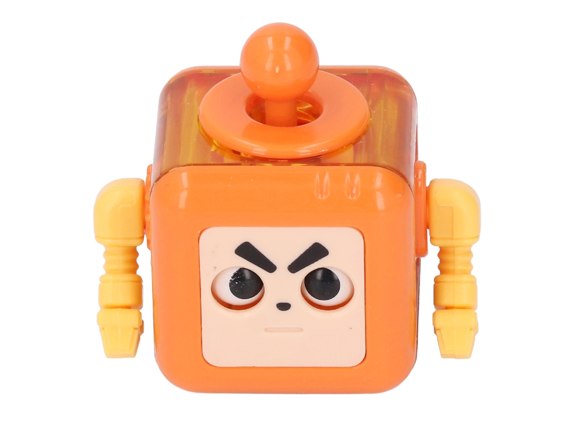 Robot De Bloques Relajante Para Niños, Color Naranja, Para Aliviar El Estrés Y Desarrollar La Lógica.