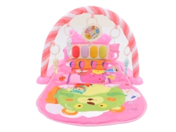 Colchoneta De Gimnasia Infantil Con Piano Multifuncional Para Patear Y Jugar Con Nanas Y Luces.
