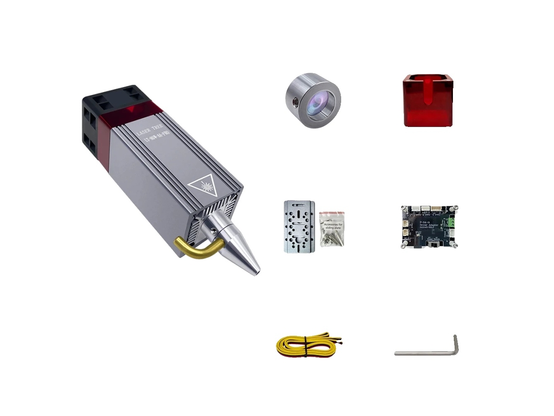 Módulo láser, alta potencia de corte, velocidad de grabado rápida, kit profesional AA de 80 W, 24 V