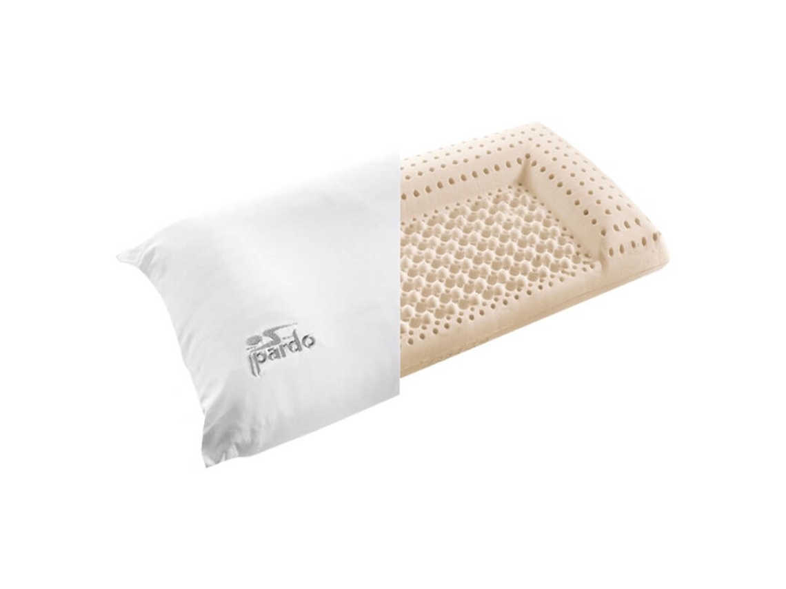 Almohada De Látex Cervical Brown Triplex Triplex Mediana Firmeza 70 cm