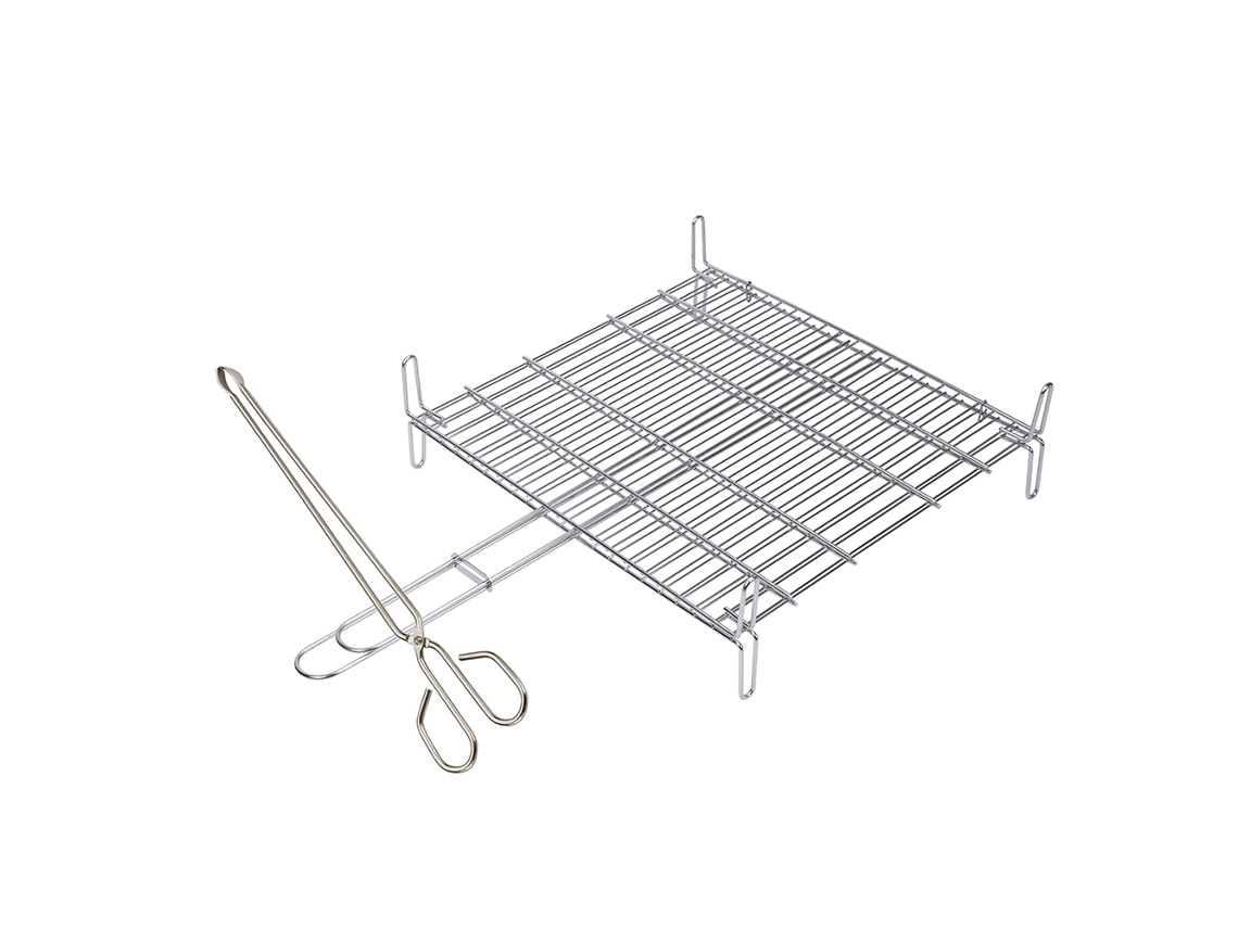 Sauvic  parrilla  doble inox 18-8 40x45  2685