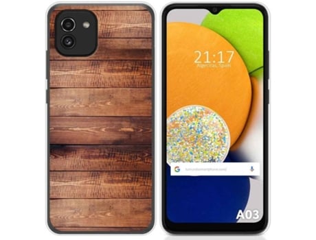 Carcasa para Samsung Galaxy A03 TUMUNDOSMARTPHONE Dibujos Madera 02 Multicolor