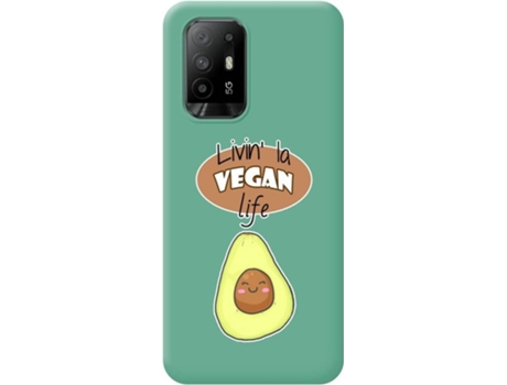 Carcasa para Oppo A94 5G TUMUNDOSMARTPHONE Silicona Líquida Dibujos Verde