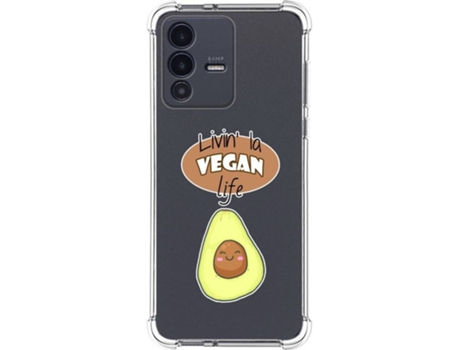 Carcasa para Vivo V23 5G TUMUNDOSMARTPHONE Dibujos Antigolpes Vegan Life Multicolor
