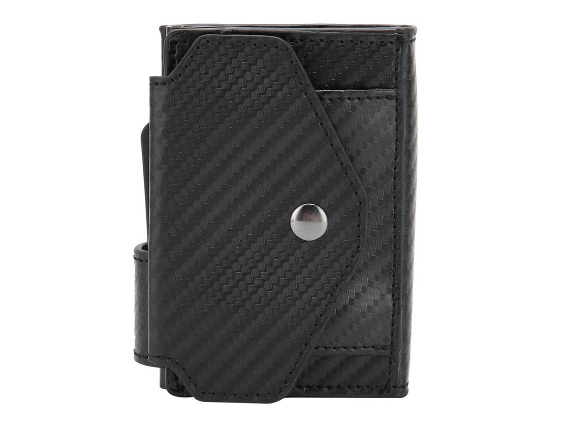 Tarjetero Antirrobo Para Hombre Con Función Desplegable, Material Resistente, Ideal Para El Uso Diario.