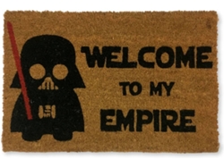 Felpudo KOKO DOORMATS Welcome To My Empire (Castaño - 60 x 40 x 1.50 cm - Fibra de Coco y Base de PVC)
