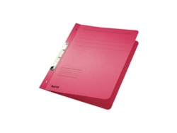 Carpetas ranuradas Leitz, DIN A4, cartulina Manila, roja 250 g/m², capacidad 170 hojas, mecanismo de grapado de 80 mm, 50 unidades (3 carpetas Leitz)