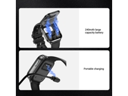 Reloj Con Pantalla Táctil Y Auriculares Inalámbricos 2 En 1, Pantalla Completa, Para Deportes Y Fitness, X9 Negro.