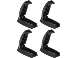 Pestillos Plegables Negros Puerta Caravana, 4 Piezas