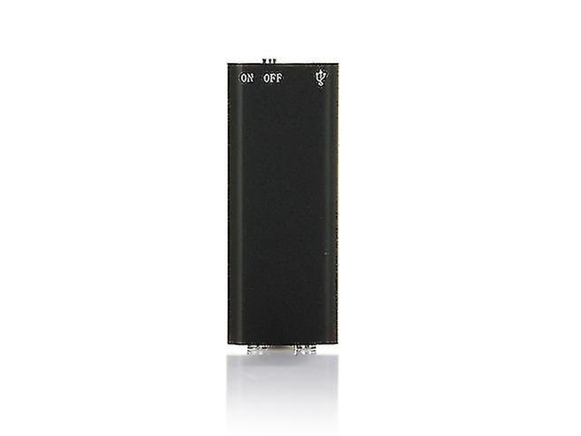 Mini grabadora de audio digital con activación por voz, USB, reproductor MP3, grabación a 192 kbps, 4 GB, Yizhood (negro)