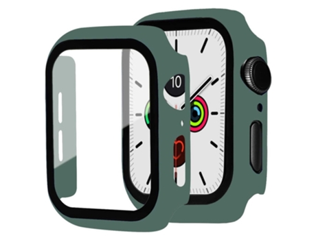 Carcasa de TPU mate antiarañazos para Apple Watch Series 4/5/6/SE/SE (2022) 44mm - verde oscuro