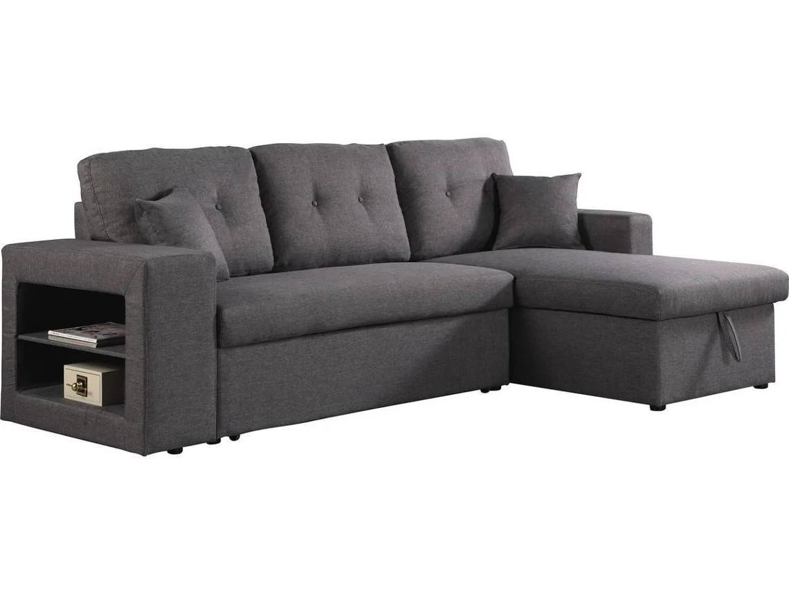 Sofá esquinero convertible/reversible  "Axel" - Gris