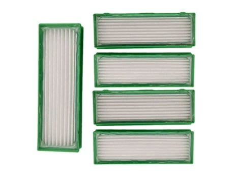 Filtro de limpieza para barredora, 5 filtros, adecuado para Vorwerk Kobold Vr200 Vr300, pieza de repuesto para Robot aspirador