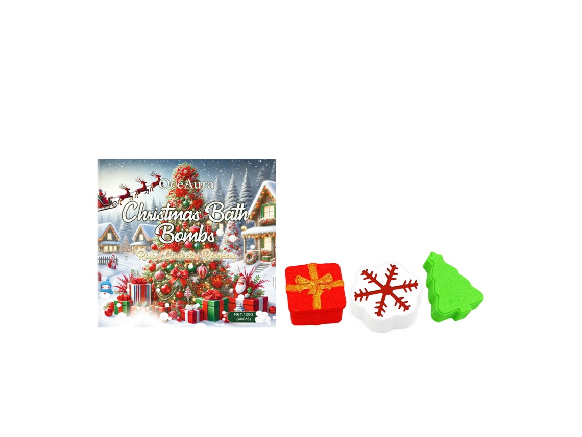 Bombas de baño decorativas navideñas