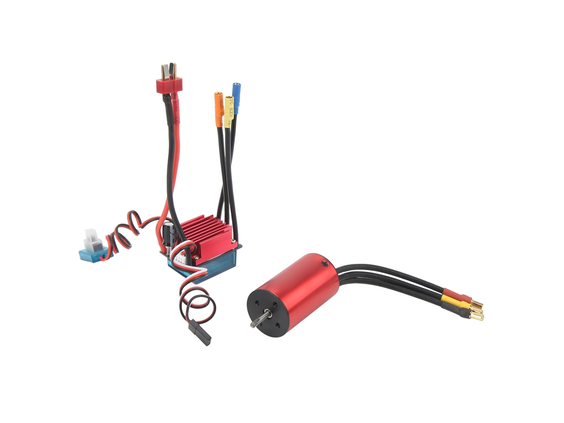 Kit De Motor Sin Escobillas 2845 2800kv Con Esc Impermeable De 35a Para Coches De Control Remoto Cnc A Escala 1/12