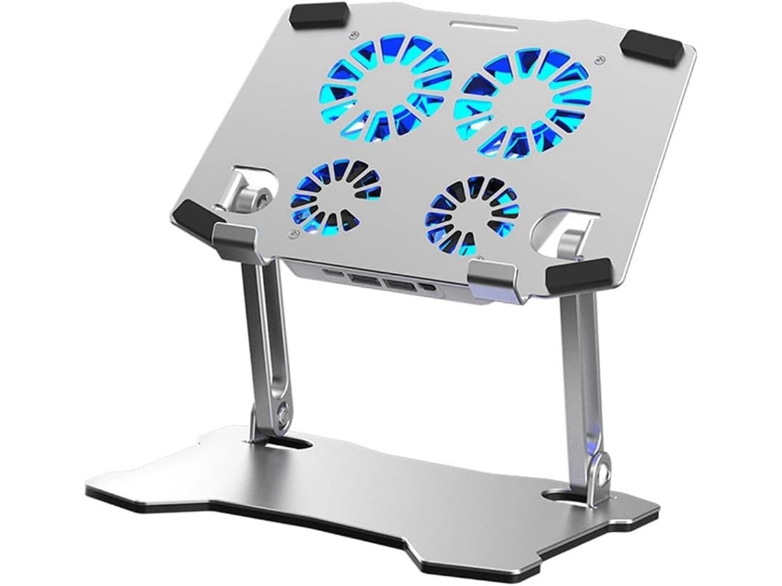 Base De Refrigeración Para Portátil, Soporte De Aluminio Ajustable, Compatible Con Todas Las Tabletas.