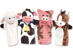 Marionetas de mano Boneca MELISSA & DOUG Farm Friends