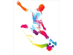 Adhesivo De Pared De Fútbol De Pvc Personalizable, Removible Sin Dejar Residuos.