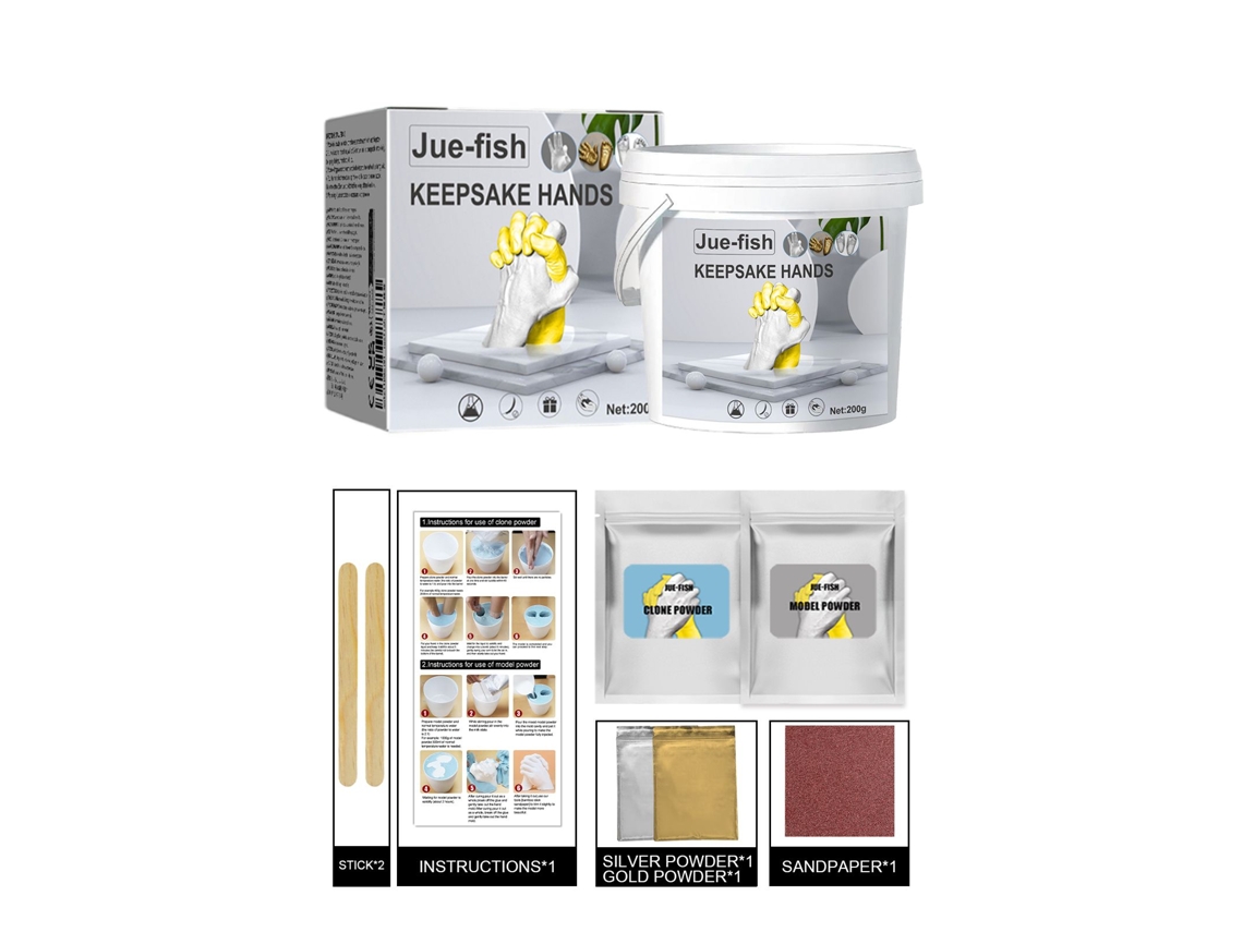 Set de polvos para modelar manos