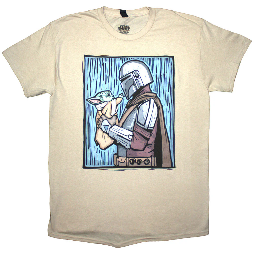Rockinstone Unisex Star Wars The Mandalorian Holding Grogu Camiseta Classic-xxl