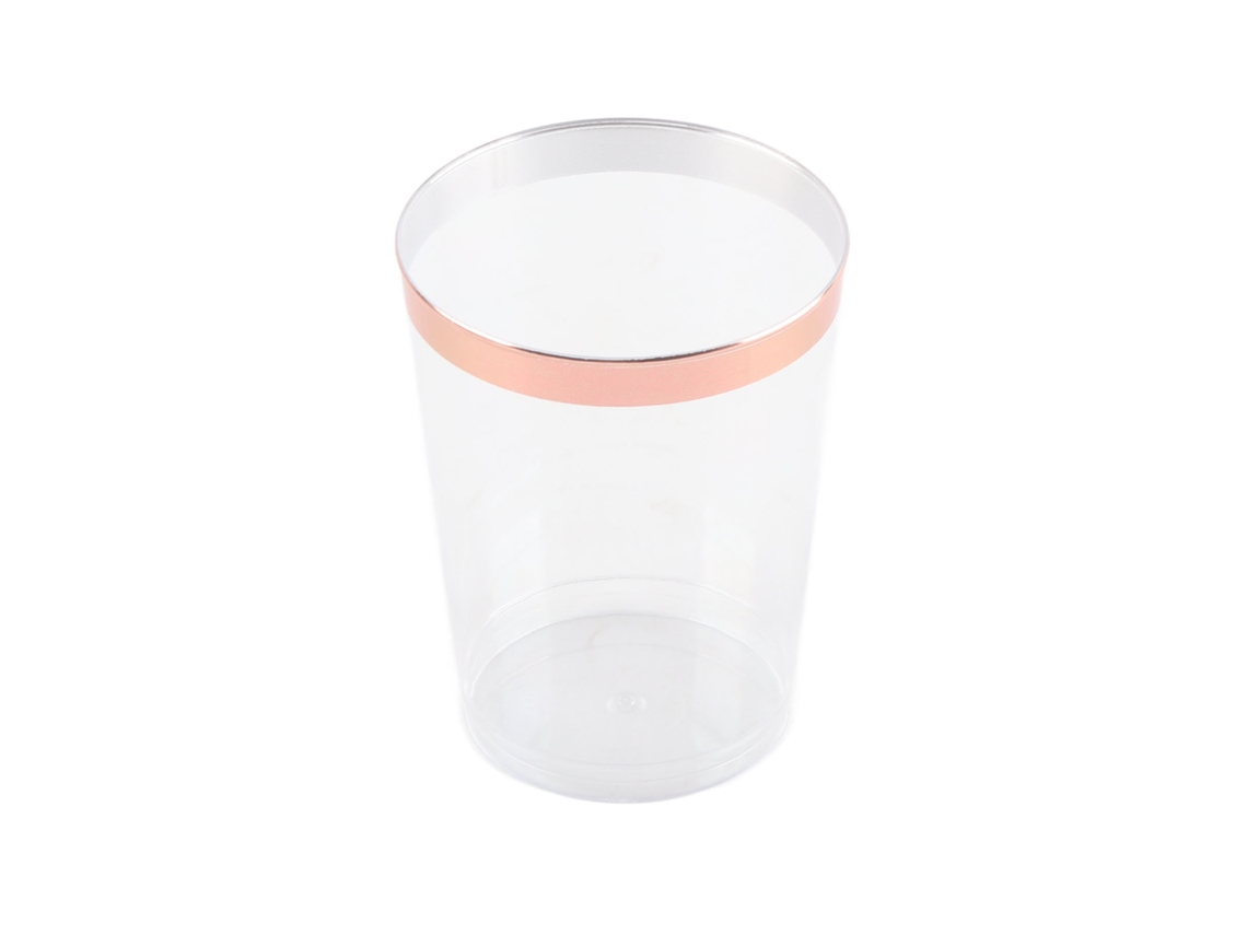 Vasos de plástico rígido para agua y vino
