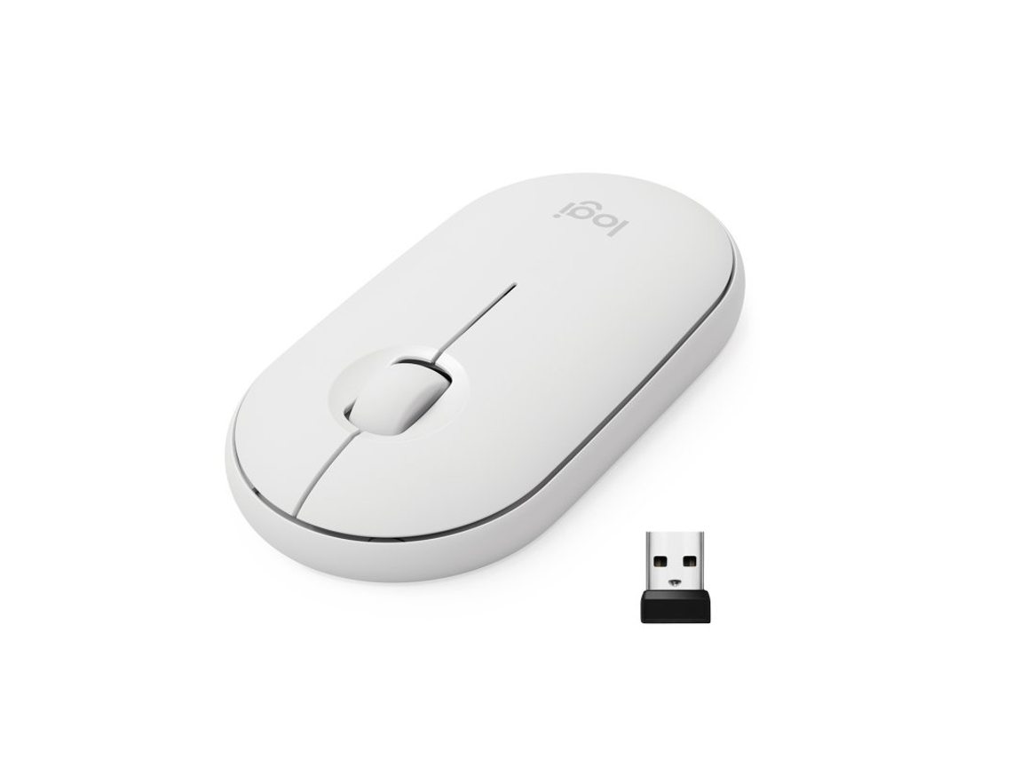 Ratón óptico inalámbrico Logitech Pebble M350 Whitevayotoy