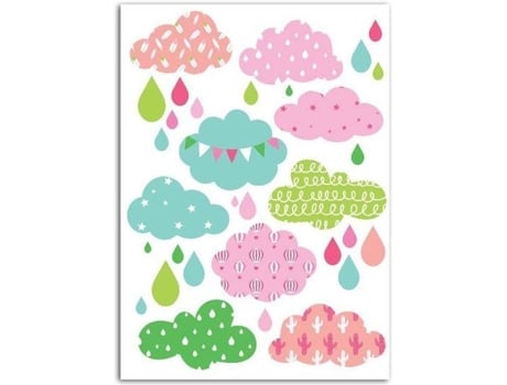 Textil Fusible MADEMOISELLE TOGA Nubes Niña (15 x 21 cm)