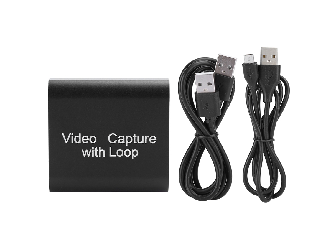 Tarjeta De Captura De Vídeo Hdmi Con Salida De Bucle Usb 2.0, Dongle 4k 1080p, Plug And Play.