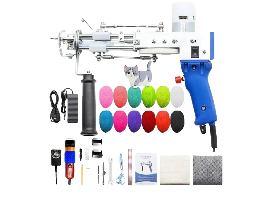 Juego de pistolas para mechones, pistola eléctrica para mechones, pistola para mechones de 7-21 mm, juego de 3 OEM azul