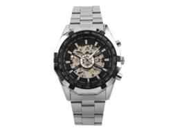 Reloj Mecánico Automático Hollow Impermeable Acero Inoxidable Para Hombre Negro