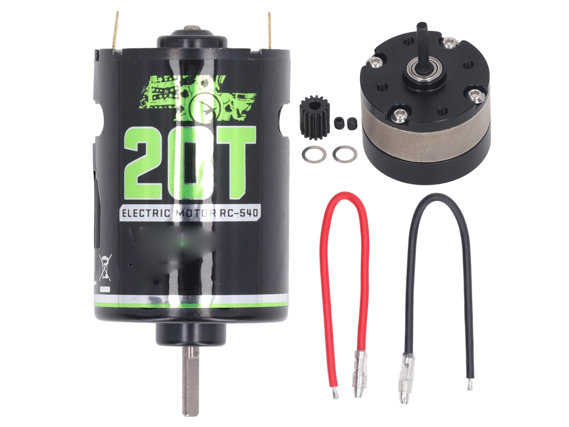 Motor De Escobillas 540 Con Caja De Engranajes 1/3 Para Accesorio De Control Remoto De Coche Rc Crawler 20t
