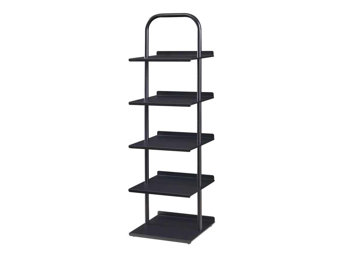 Zapatero Poytya 5 Niveles Acero 119x34x32 Cm Negro [EN.CASA]